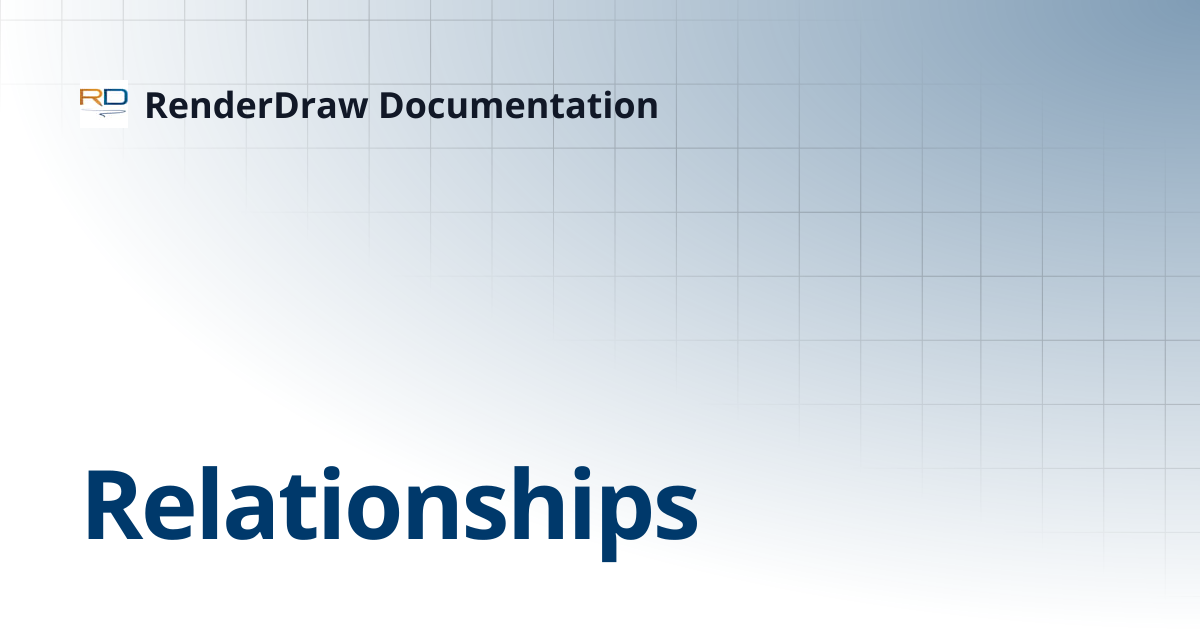 Relationships | RenderDraw Documentation